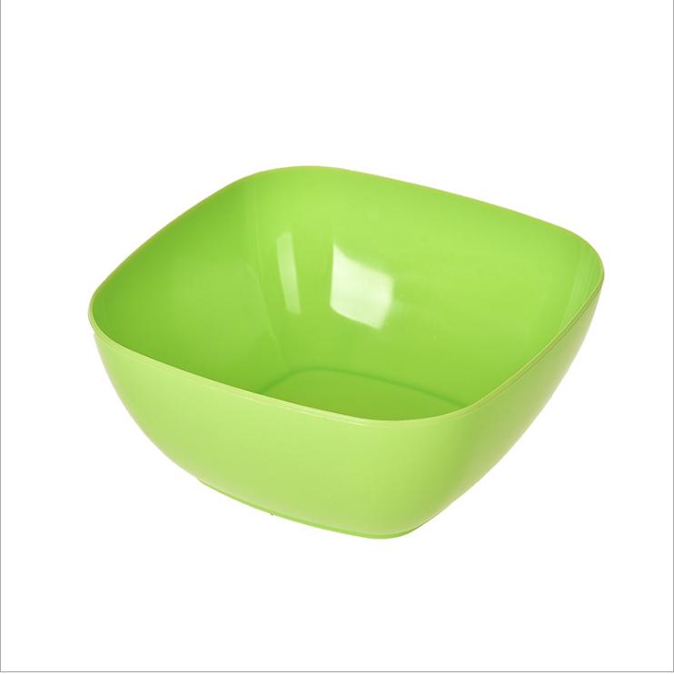 Versatile Food Grade Plastic Square Fruit Plate Colorful Serving Bowl Candy Dish