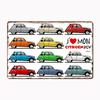 I Love My Citroën 2cv Limited Editions Metal Sign Poster Garage Decoration Room Decor Automobile Club Tin Home Decor