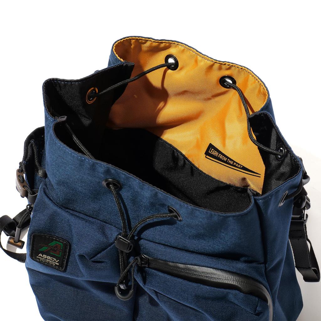 ASSOB 330x1000D Cordura Standard Series Drawstring Shoulder Bag, Navy (ASV-152324-NV)