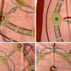 Used Celine large scarf, pinkish tone with tassels, horse motif