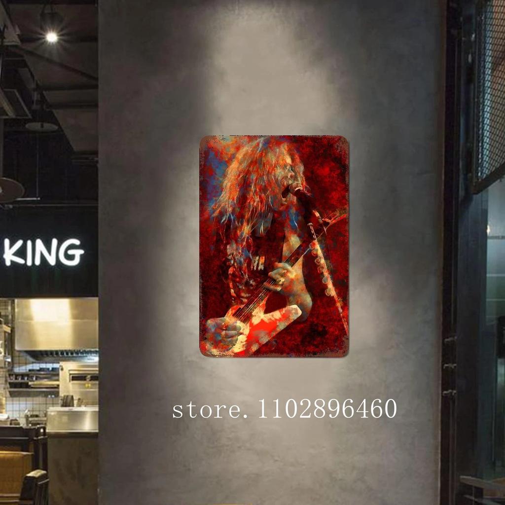 James Hetfield Metal Plaques & Signs Wall Decor Vintage Tin Signs Captain Metal Poster Decor for Bar Pub Club Wall Decoration