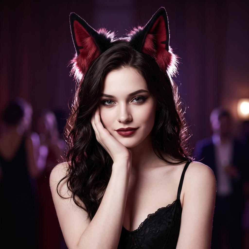 Cute Furry Animal Ear Headband for Cosplay, Anime Convention, Party and Performance