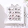Zircon Bow Knot Starfish Flower Dolphin Italian Charm Links Fit 9mm Stainless Steel Bracelet Women Jewelry DIY Making Gifts