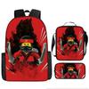 Cartoon-Rucksack-Set 3 Teile Leichte Schultasche für Mittelschüler Umhängetasche