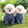 Breathable Waterproof Dog Jumpsuit Adjustable Straps Anti-Slip Belly-Covering Pet Outfit Stain Resistant Easy To Clean 5