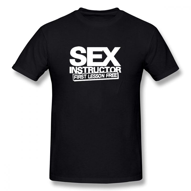 Sex Instructor Funny Creative Mens Men T Shirt Novelty Short Sleeve O Neck Cotton Casual T-shirt Top Tee