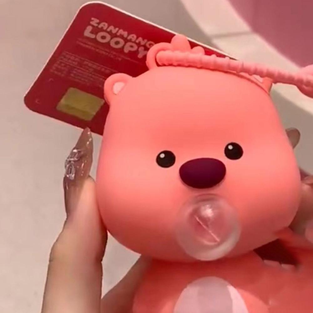 

Capybara Bubble-blowing Squishy Toy Stress-relieving Doubles As A Keychain Fun for Decompression. розовый
