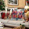 Christmas Nutcracker and Ho Ho Ho/Fa La La Pattern Decorative Pillowcases Sofa room cushion cover home decoration new year gift