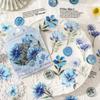 40Pcs PET Waterproof Flower Stickers Elegant Floral Pattern Decor For Scrapbooking Journal Diary Layout