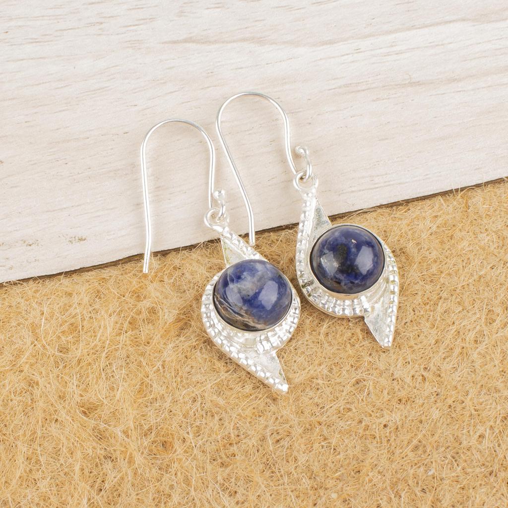 Sodalite Handmade Gemstone Pendant, 925 Solid Sterling Silver Pendant Antique Jewelry, Pendant For Engagement Gift