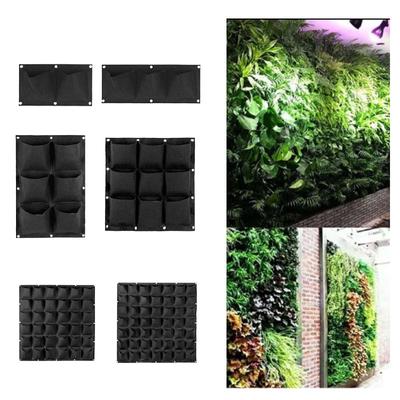 Ficka Vertikal Trädgård Vägg Växt Växt Vässar Plantering Svart Hängande plantering Krukor Verktyg Tyg Blomma Inomhus Hem Jardin
