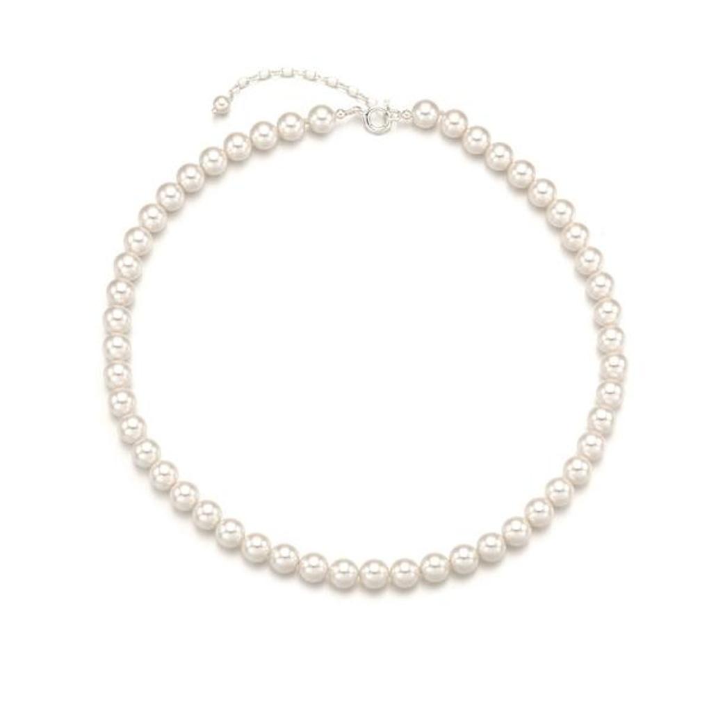8mm White Pearl Necklace OTN222404PWI