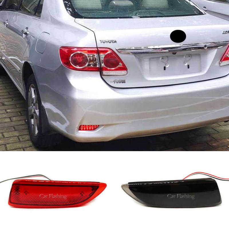 1 Pair Car LED Rear Bumper Reflector Light For Toyota Corolla 2011 2012 2013 For Lexus CT200h Tail Stop Signal Brake Fog Lamp