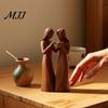 Thoughtful Gifts for Sisters Sisterhood Wooden Figurine, Handcrafted Friendship Sculpture Living Room Fine Carved Statuettes Bedroom Tabletop