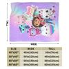 Cartoon Cute Gabbys Dollhouse Blankets Fleece Summer  Breathable Warm Throw Blanket for Bedding Outdoor Plush Thin Quilt