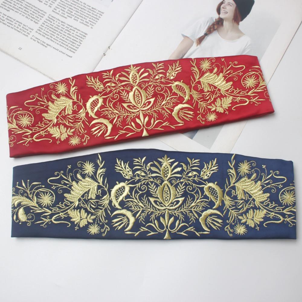 Satin Corset Belt Cloth Waistband Vintage Waist Belt  Women