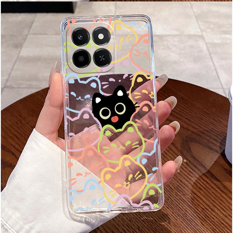 For Honor X6c Case NIC-LX2 Clear Luxury Cute Love Rabbit Funny TPU Soft Silicone Phone Case Honor X6c Back Cover NIC-LX1 NIC-LX3