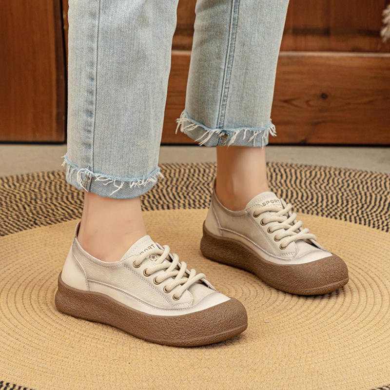 Retro ugly cute thick baseplate shoes women's autumn new soft sole versatile casual sports women's shoes
