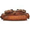 Retro shoulder laptop handmade satchel bag Vintage Kodiak leather messenger