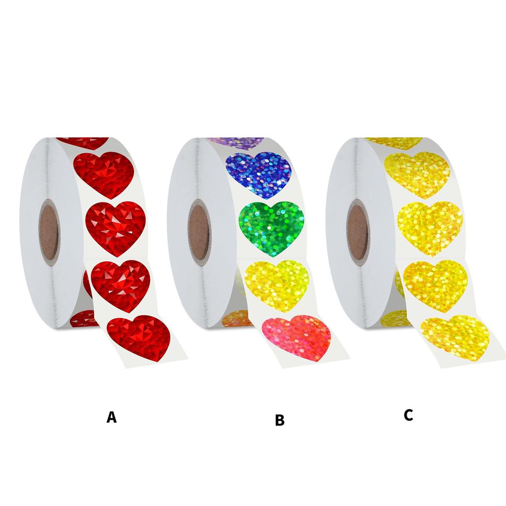 Valentine's Day Sticker Gift Sticker Heart Sticker Labels Self-Adhesive Sticker Decorative Sticker for Party Wedding
