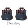 Large Capacity Picnic Bag Thermal insulation Double-Layer Storage Shoulder Bag With Handle Waterproof Oxford Lunch Bag Ice Pack