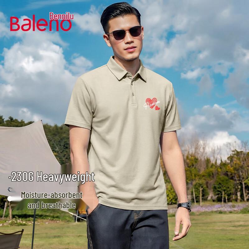 Baleno Men s JPB Red Heart Polo Shirt 3XL