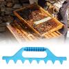 Pack of 2 Plastic Accurate Honeycomb Hive Frame Spacing Rakes for Precise Beekeeping Operations with Lightweight Design