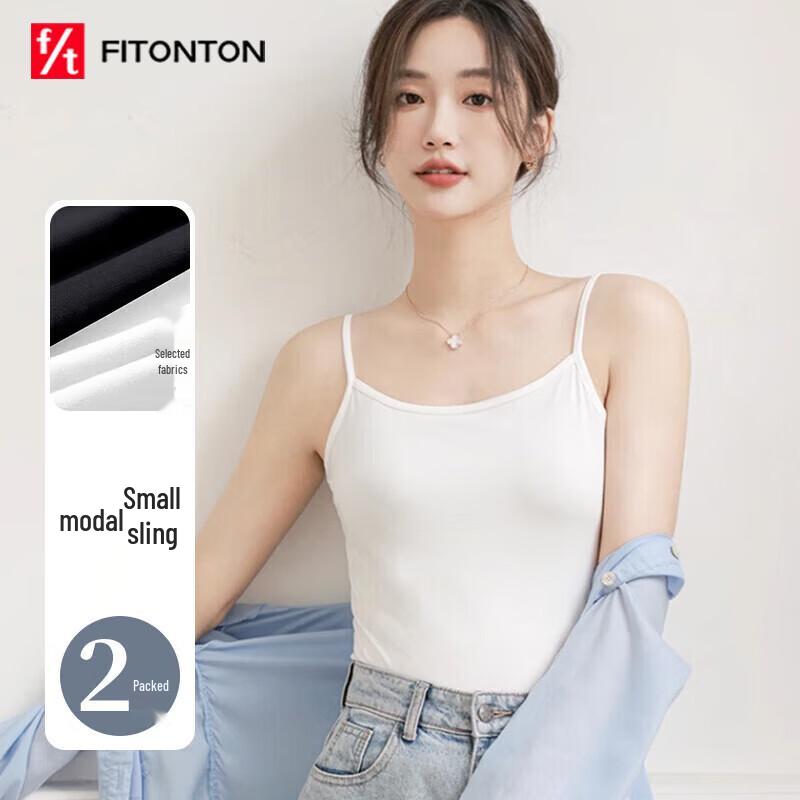 FitonTon Women s Modal Cami Tank Top 2-Pack One Size (90-140 Jin)