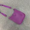 Nuova Borsa a Spalla Larga in Morbida Pelle Bovina di Tendenza e Versatile Borsa a Tracolla con Lettere Vuote in Pelle Borsa Casual