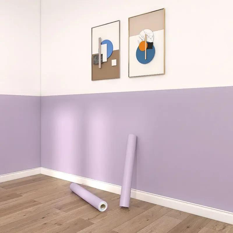 Korea Pink Waterproof Wallpaper Self-adhesive Home Bedroom Dormitory Room Wall Stickers Thickened Paste Table Cabinet Renovation