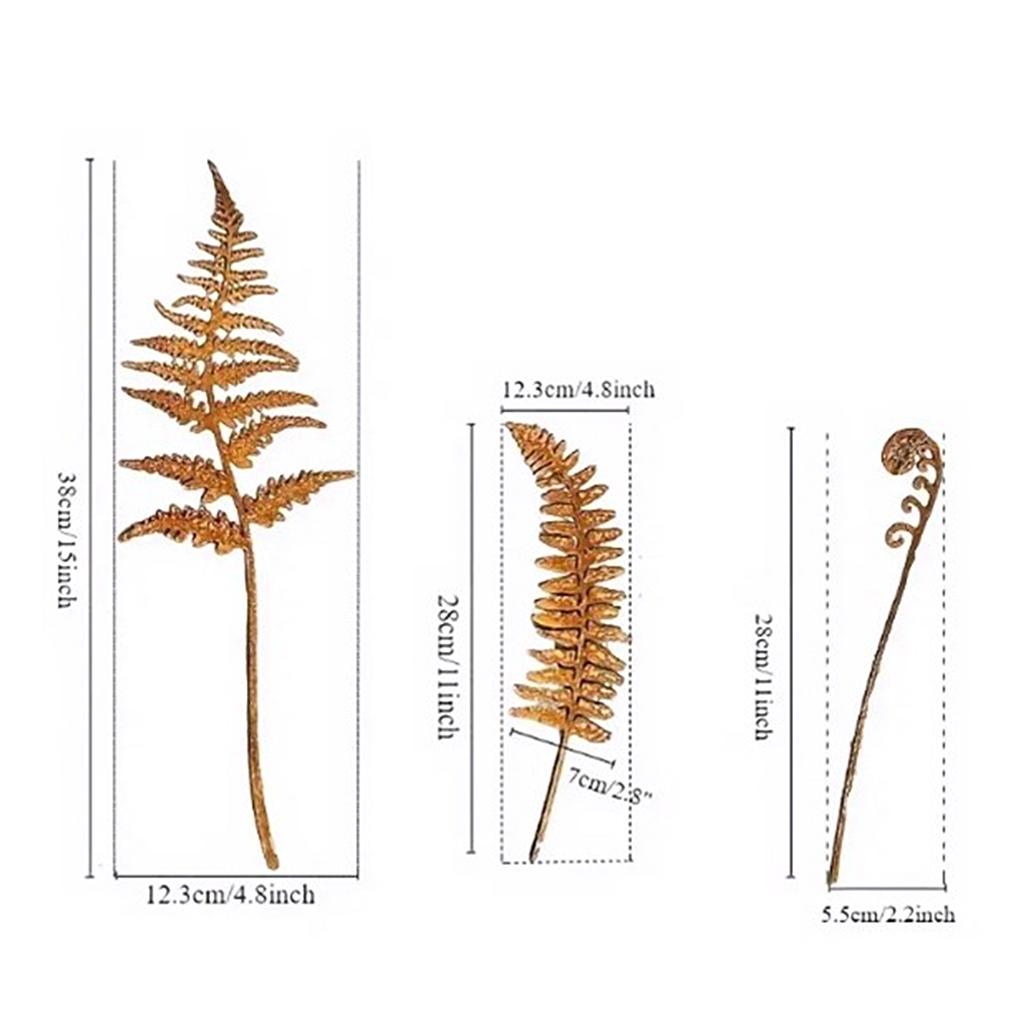 Rdzawa Statua Liści na Paliku Rdzewiejące Figurki w Kształcie Liści Roślina do Wewnętrznych i Zewnętrznych Dekoracji Rzeźbiarskich