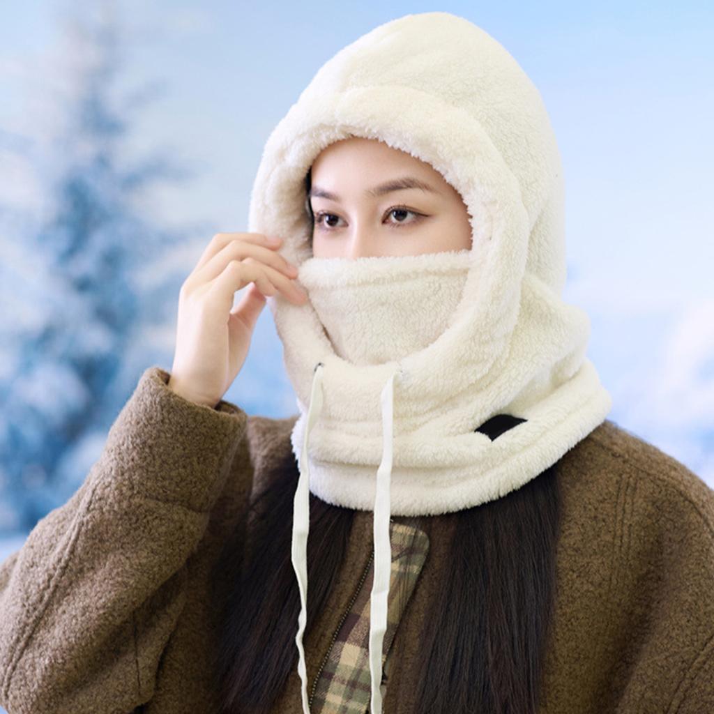 Balaclava Warm Hat Earflaps Warm Trapper Hat for Skiing Skateboarding Thick Windproof Ushanka Hat for Cold Weather