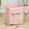 Jute Cloth Art Dirty Clothes Collection Basket Light Luxury Home Bathroom Foldable Laundry Basket Large Capacity Storage Safe