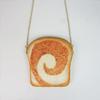 Creative female shoulder bag cute poached egg bag toast bread chain mobile phone bag Japanese and Korean fabric mini bag