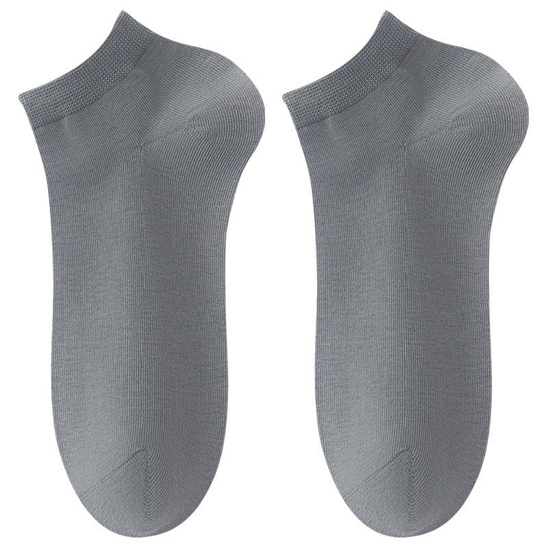 Men's Pure Cotton Thin Short Socks, Antibacterial, Deodorizing, Sweat-absorbing and Breathable Business Short Socks, Boat Socks