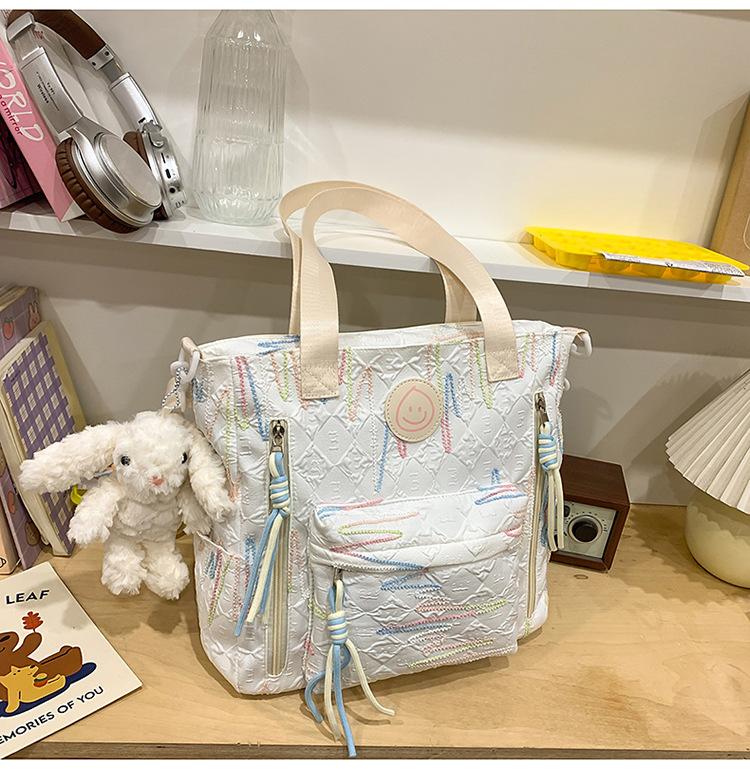 School Bag New High Value Ins Japanese Backpack Cute Casual Simple Large Capacity School Bag Versatile Commuter Make-up Bag