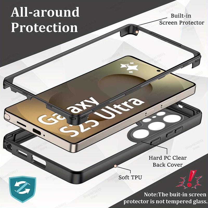 360° Full Body Cover Phone Cases For Samsung Galaxy S25 S24 S23 S22 S21 Ultra Plus FE Shockproof Cover Phone Accessories Funda