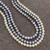 1String, Yellow Purple Multicolor Natural Freshwater Pearls, Handmade Potato Pearl Beads for Jewelry Making DIY Crafts (Beads 5-6mm, Length 36cm)