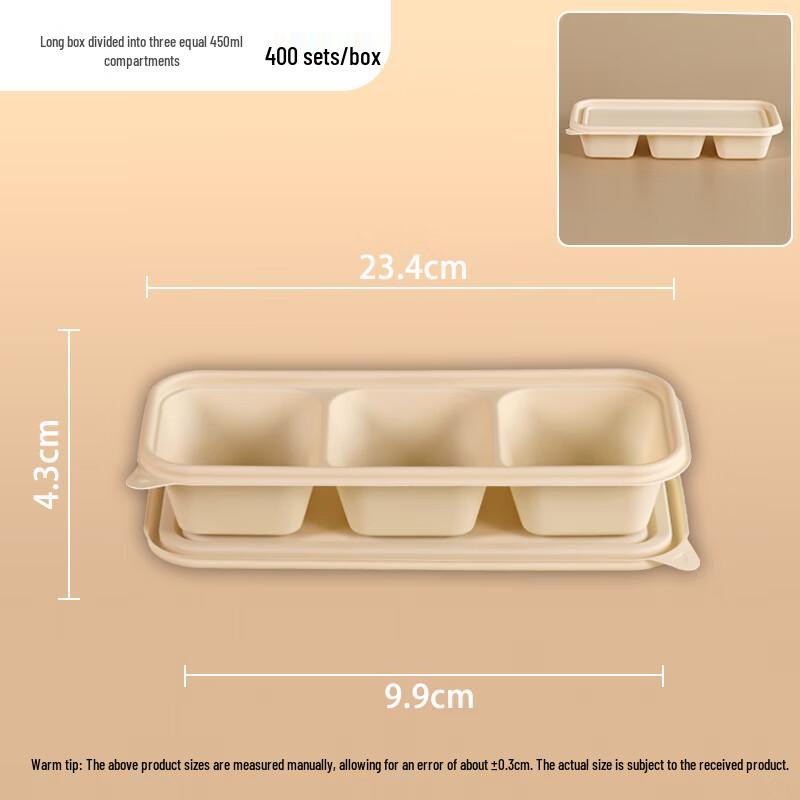 Hujian Disposable Degradable Lunch Boxes with Lids