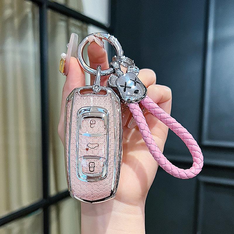Geely Car Key Case for Binyue, Boyue, Emgrand GL, Binrui, Borui, Xingrui, Xingyue - Girl's Buckle Shell