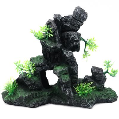 Aquarium Landscape Rockery Decoration Fish Tank Decorations Simulated Tree Ornament Resin Ornaments Aquariums Accessories