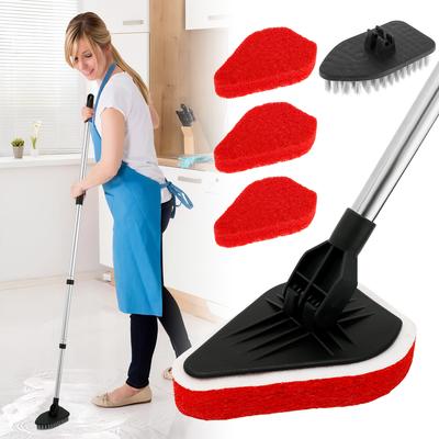 Verstellbares Reinigungsbürsten-Set Bodenreiniger Werkzeuge Reinigungsschwamm Haushaltswischer Schwammbürste für Badezimmer Dusche Küchenwerkzeuge