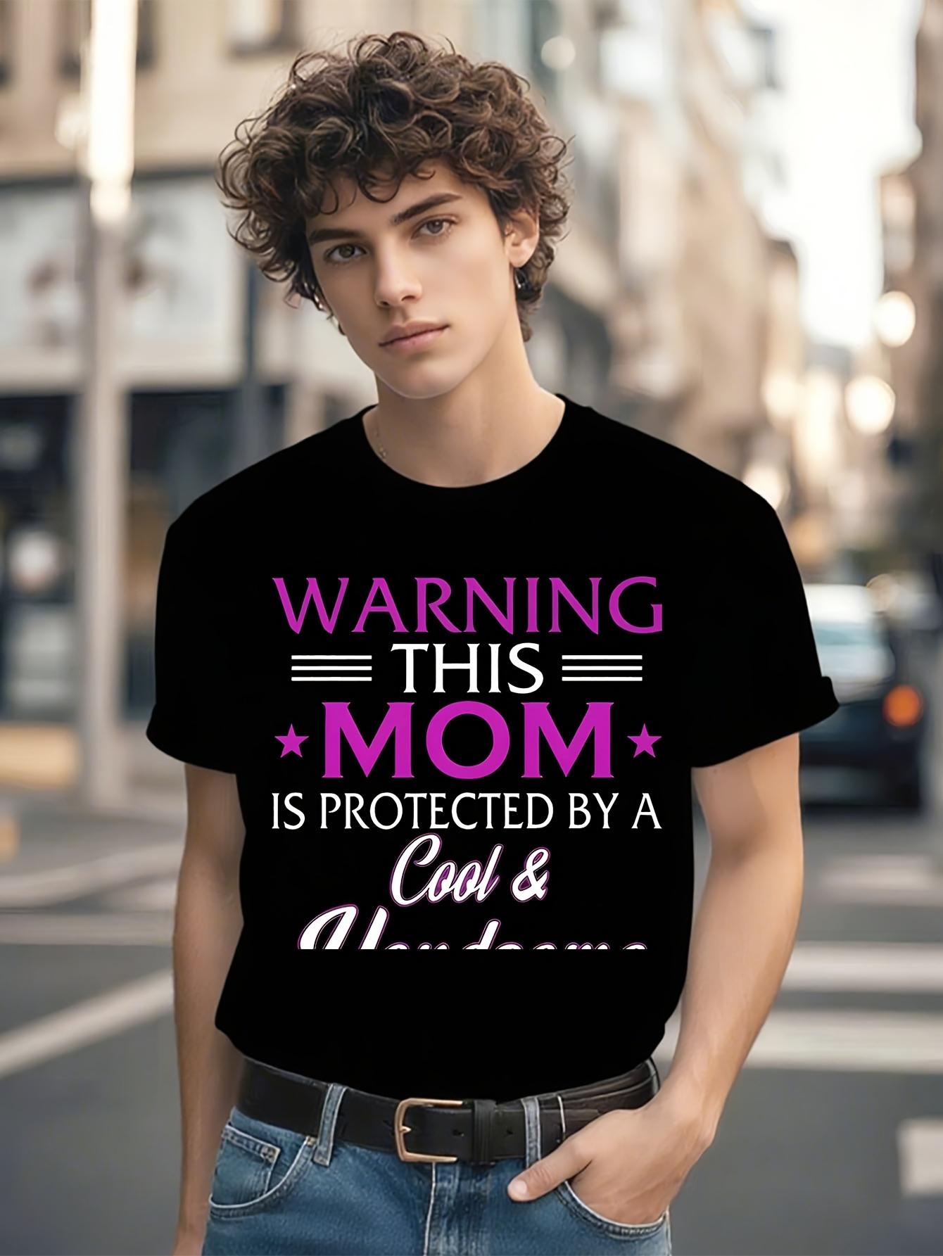 Funny Tshirt Funny Mom Son Graphic Tshirt - WARNING THIS ... XXL