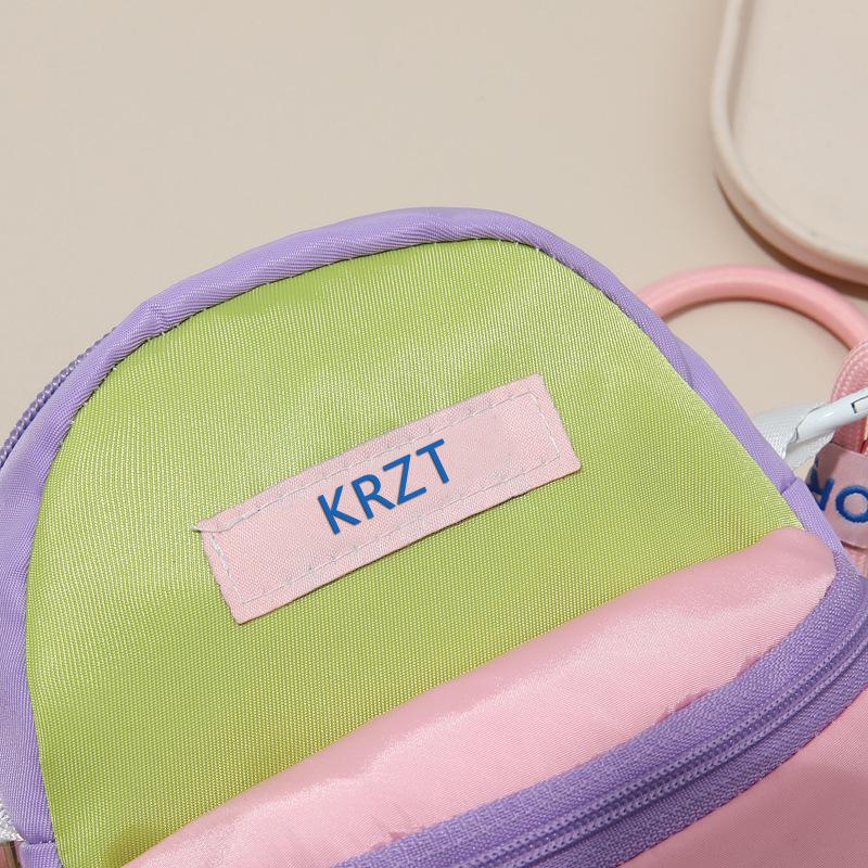 Trendy Dopamine Mini Backpack: Color Block Crossbody Bag for Women, Japanese & Korean Style