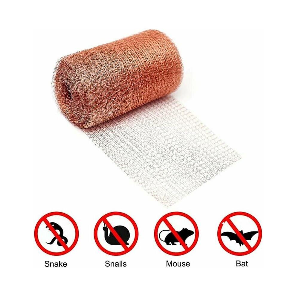 Rouleau de grillage en cuivre pour une lutte antiparasitaire polyvalente, barrière en cuivre pur ininflammable, facile à utiliser pour boucher les