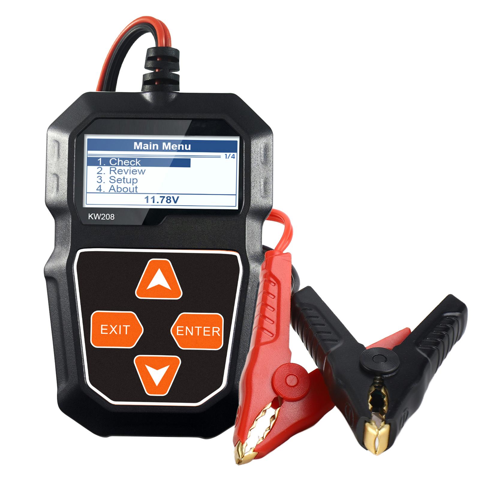 

12V Car Battery Load Tester Professional Automotive Alternator Analyzer Waveform Voltage Test for Car Boat Motorcycle Car Batter чорний