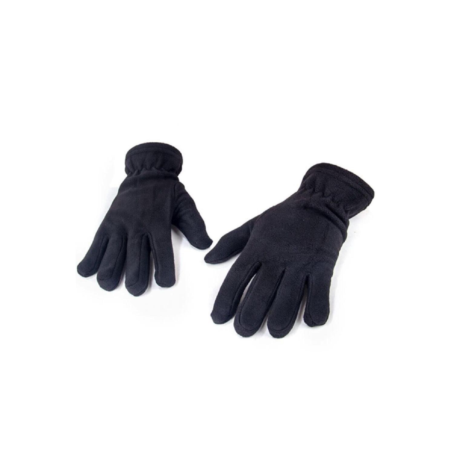 

Black Thermal Winter Fleece Gloves чёрный