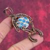 K2 Jasper Pendant Copper Wire Wrapped Pendant Handmade Tortoise Jewelry Gemstone Unique Pendant Anniversary Gift Copper Wire Wrapped Jewelry