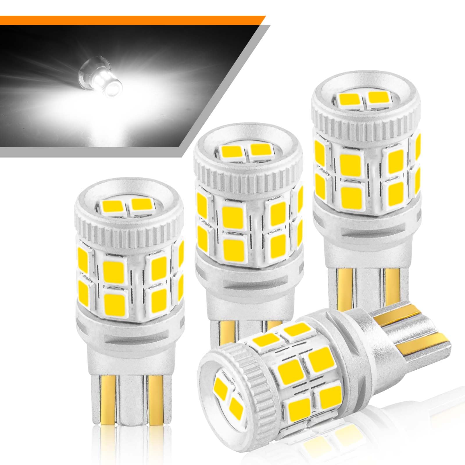 

NEIFILES T10 Super 4 380 лм Светодиодный чип 2835 для автомобильных ламп, Светодиоды, Яркий, Белый, Светодиоды, Встроенный обманка, Светодиоды, T10, Соответствует, 16-светодиодный,