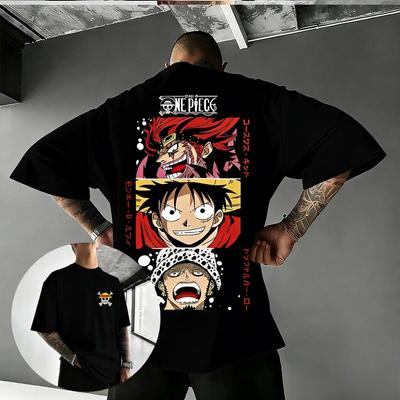 Zoro T-shirt Herr Dam Grafisk T-shirt Bomull Kortärmad T-shirt Y2k 2026 Sommar Trendiga Casual Toppar Streetwear
